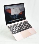 1 x 2016 12 Inch Apple MacBook Featuring an Intel M3 Processor, 8GB Ram and a 250GB SSD