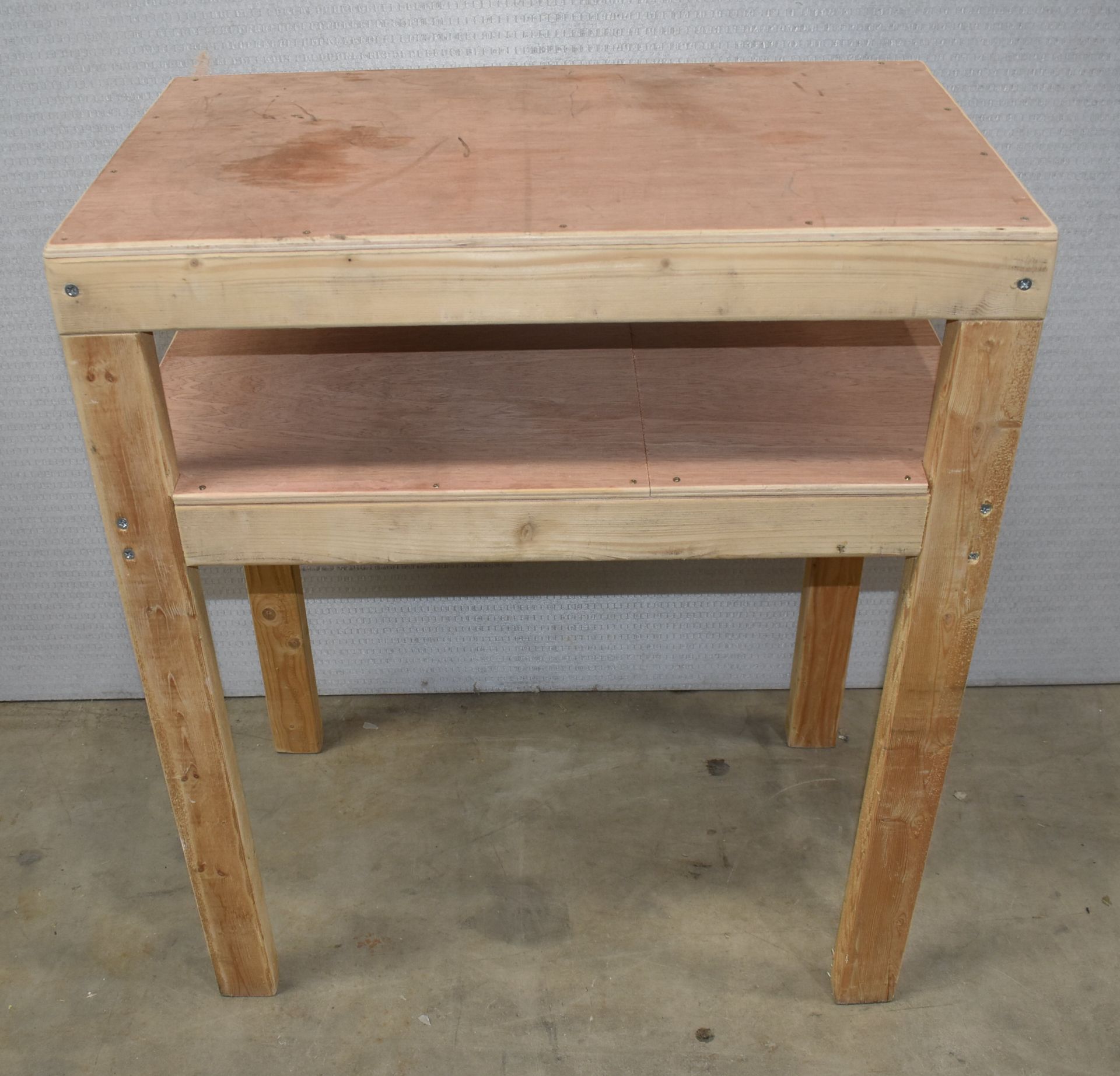 1 x Small Wooden Workbench - 75(w) x 42(d) x 89(h) cm - Ref: K286 - CL905 - Location: Altrincham - Image 8 of 10