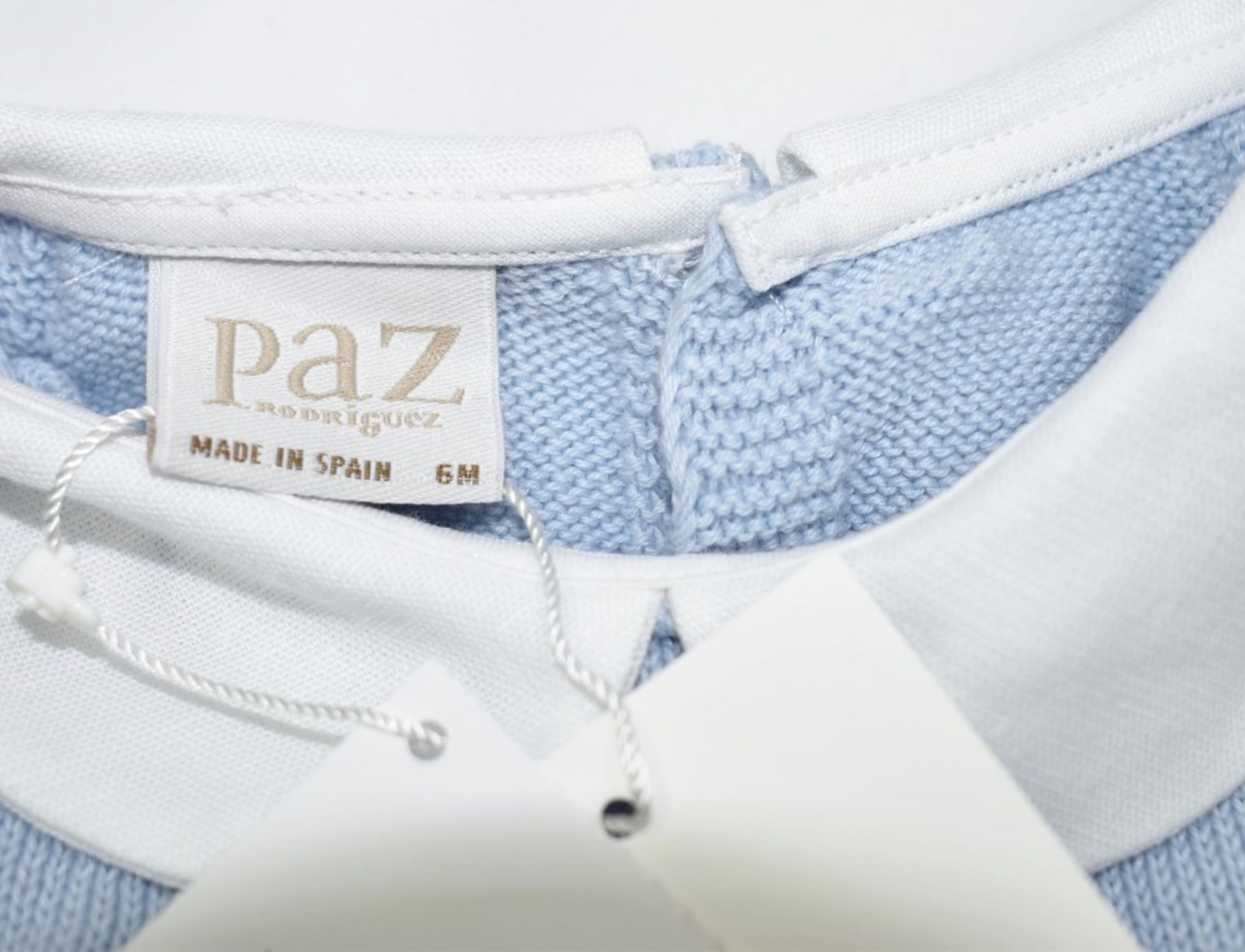 1 x PAZ RODRIGUEZ 2-Piece Knitted (Sweater, Pants) Set, in Cloud Blue, 6mth - Original Price £79.95 - Image 7 of 7