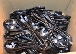 25 x Figure of 8 Power Cables With 240v Plugs - For Use With Printers, Radios and Other