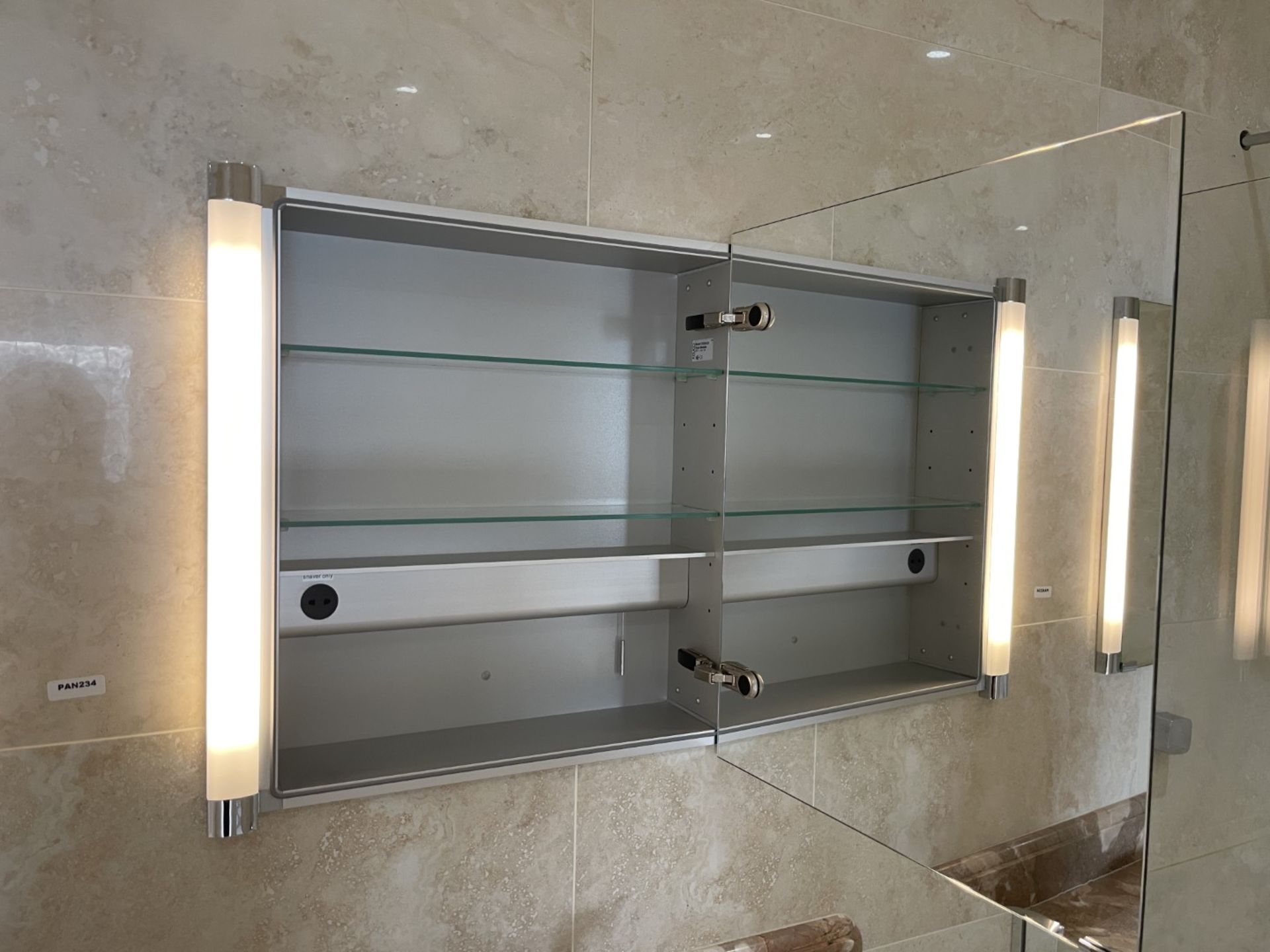 2 x KEUCO Illuminated Mirrored Wall Mounted Cabinets - Total Original Value: £2,000 - Ref: - Image 12 of 19