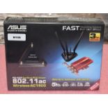 1 x Asus PCE-AC68 Dual Band 802.11ac Wireless PCI-E WiFi Adaptor - New and Boxed