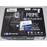 1 x Asus Prime H310-PLUS R2.0 Intel LGA1151 Motherboard - Boxed With Accessories