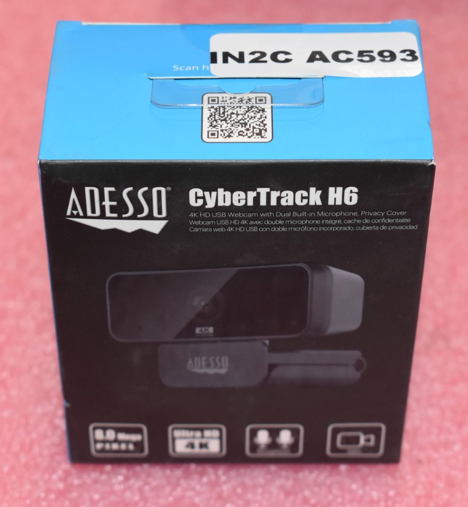 1 x Adesso CyberTrack H6 4K HD Webcam - New Boxed Stock - Image 2 of 4