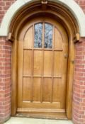 1 x Large Solid Wood Front Door - Ref: PAN151 - CL896 - NO VAT ON THE HAMMER - Location: Wilmslow,