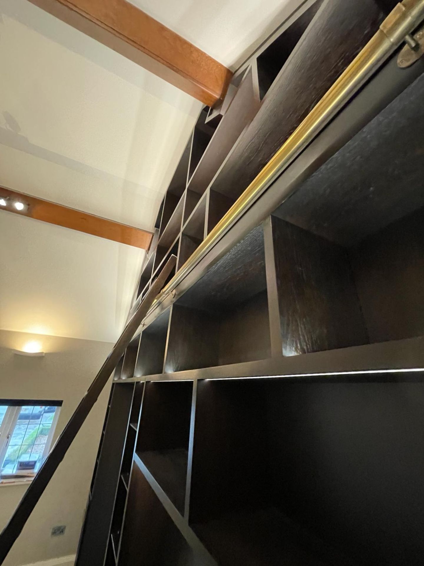 1 x Bespoke 4.7-Metre Wide Fitted Luxury Home Library Solid Wood Bookcase Wall Storage - Image 7 of 23