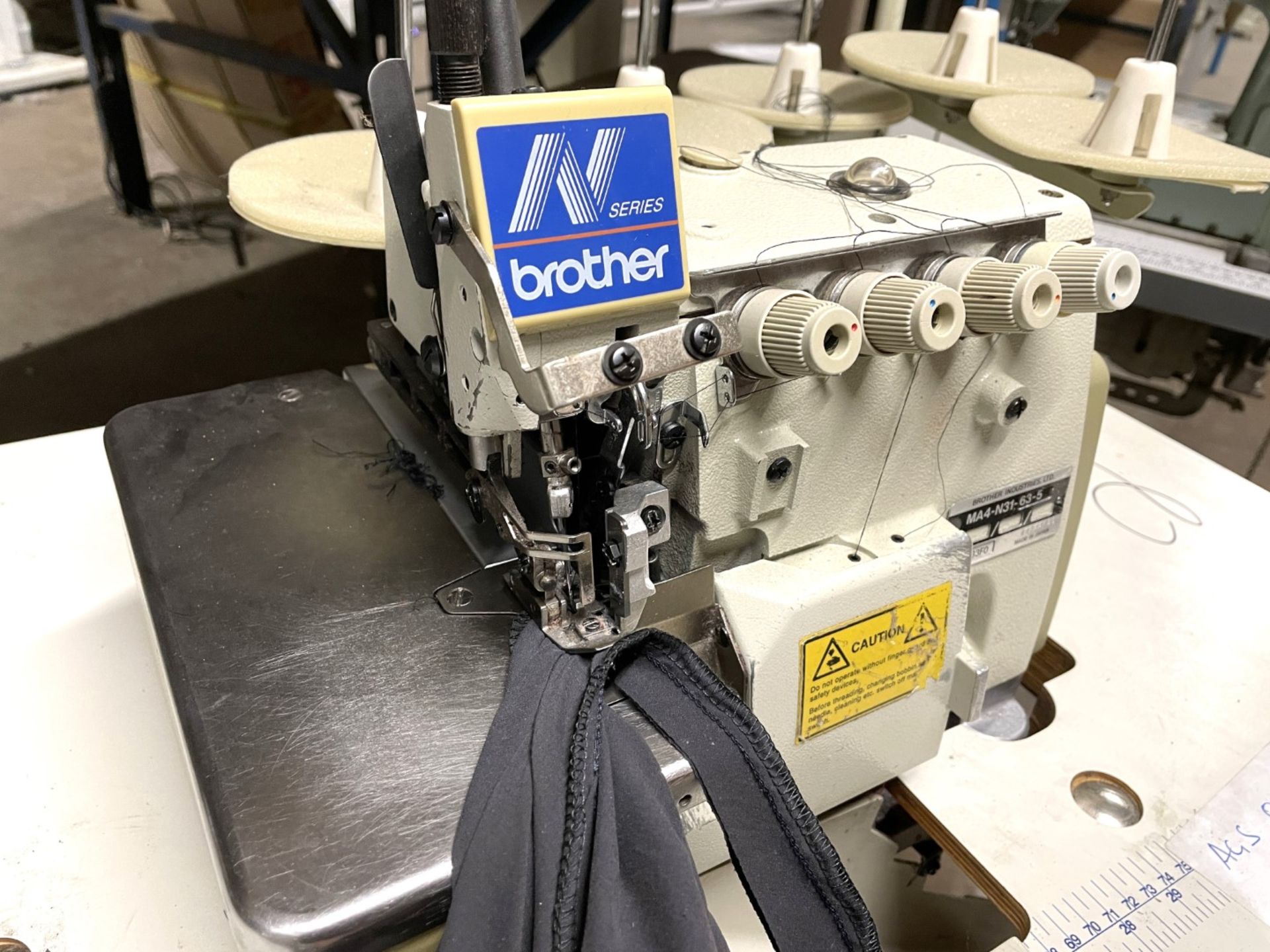 1 x Brother N Series MA4-N31-63-5 Industrial Single Needle Lockstitch Sewing Machine With Table - Image 2 of 20