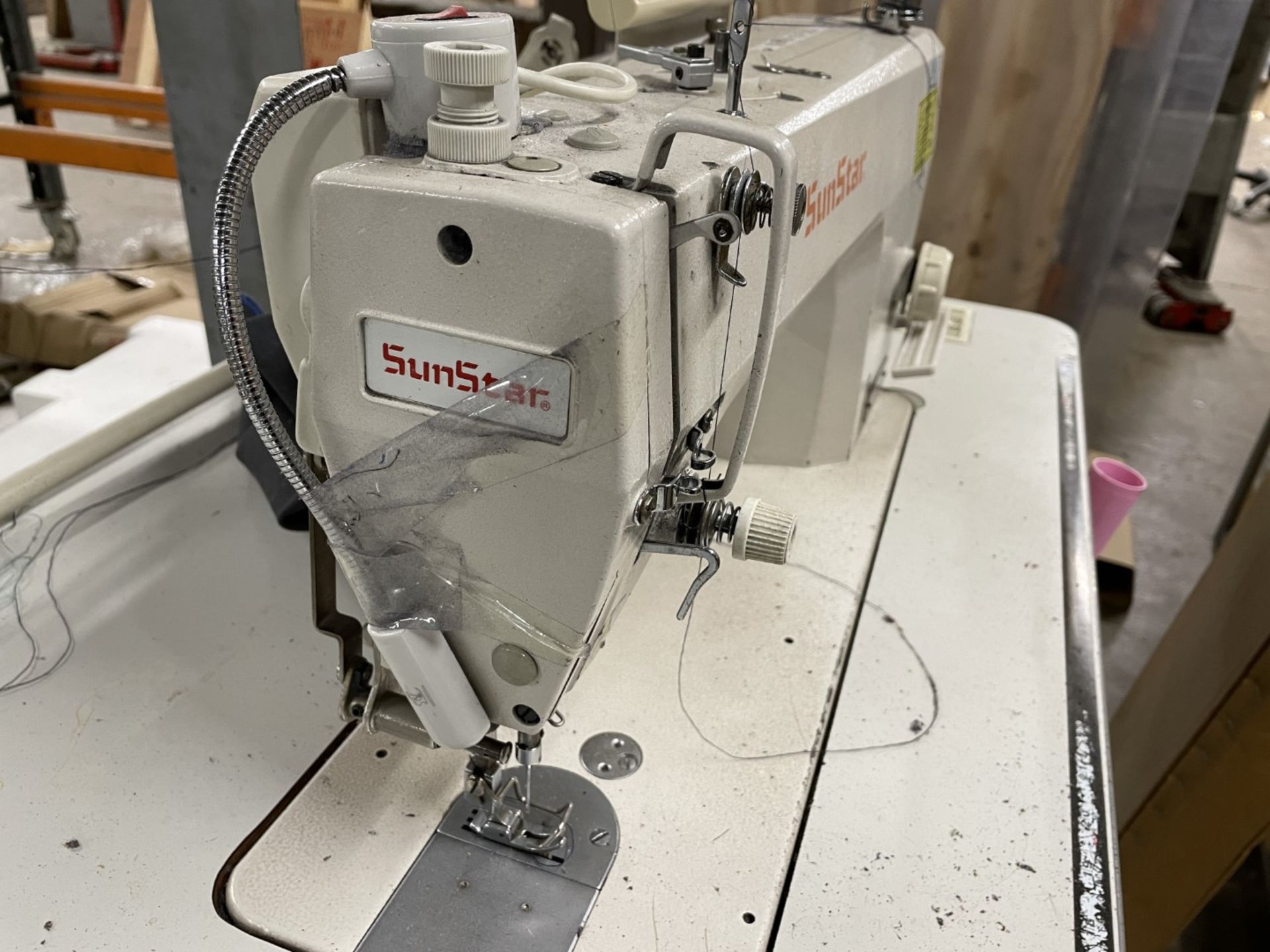 1 x Sunstar KM2300 UMG Single Needle Double Lockstitch Industrial Sewing Machine With Table - Image 10 of 24