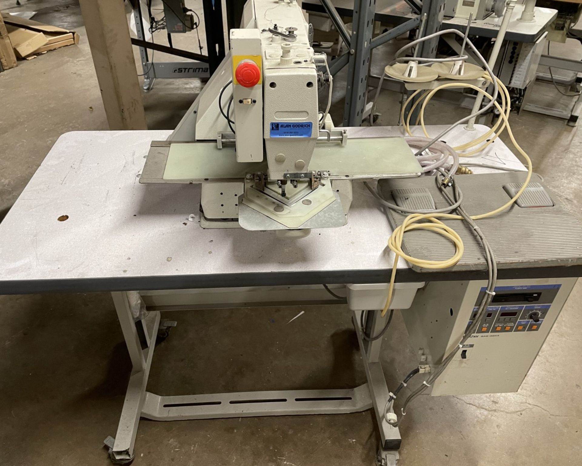 1 x Brother BAS 304A Programmable Electronic Pattern Sewer Industrial Sewing Machine With Table - Image 24 of 27