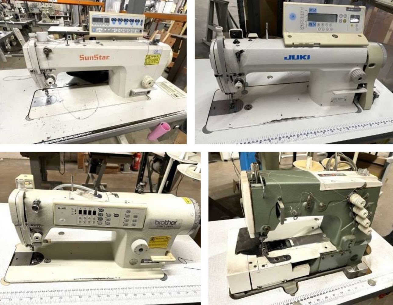 Contents of a Sewing Machine Stockist, Refurbisher & Repairer - Large Selection of Industrial Sewing Machines - Brother, Juki, Sunstar, Mauser