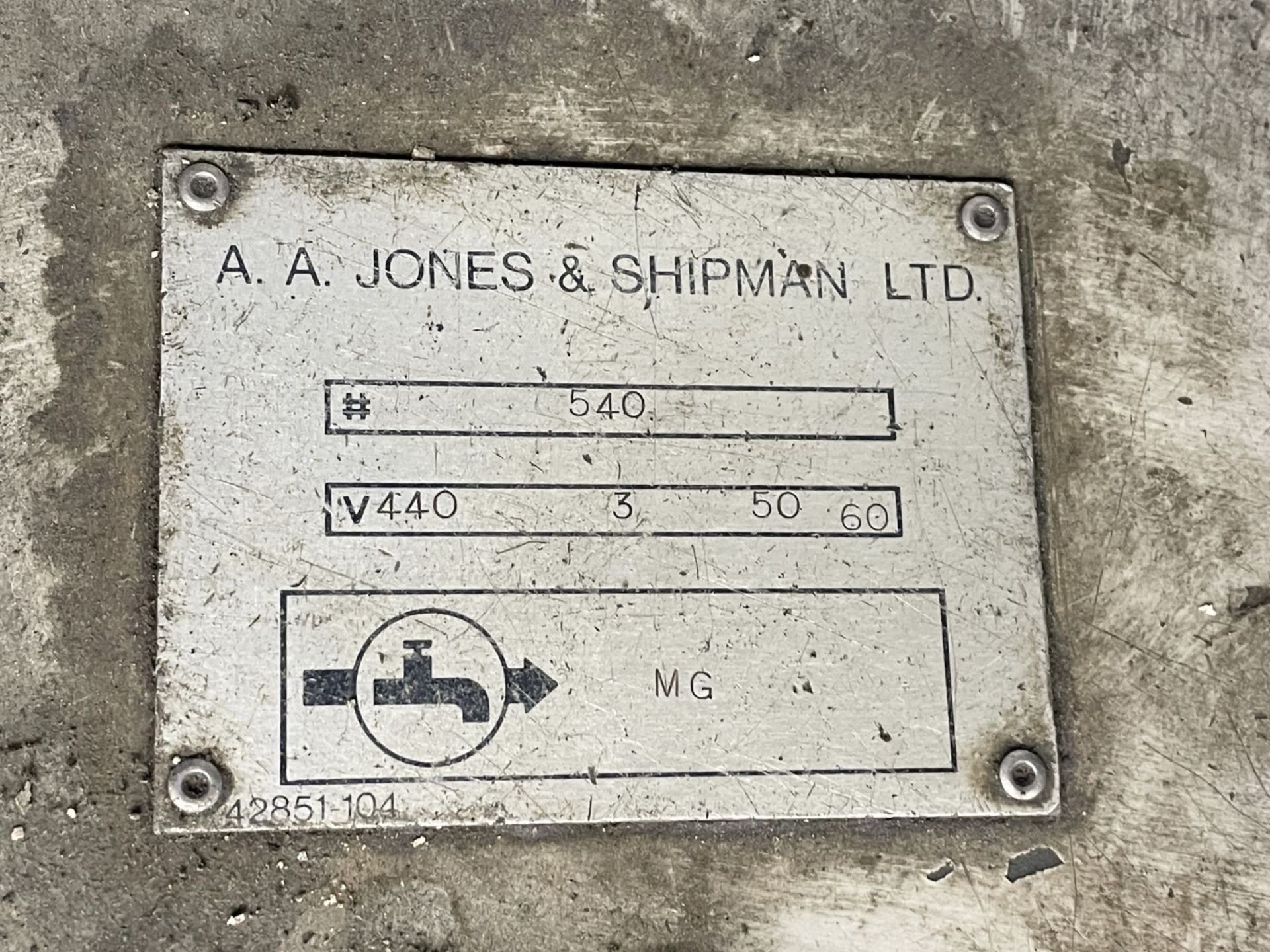 1 x AA Johnson and Shipman Surface Grinding Machine - Image 10 of 24