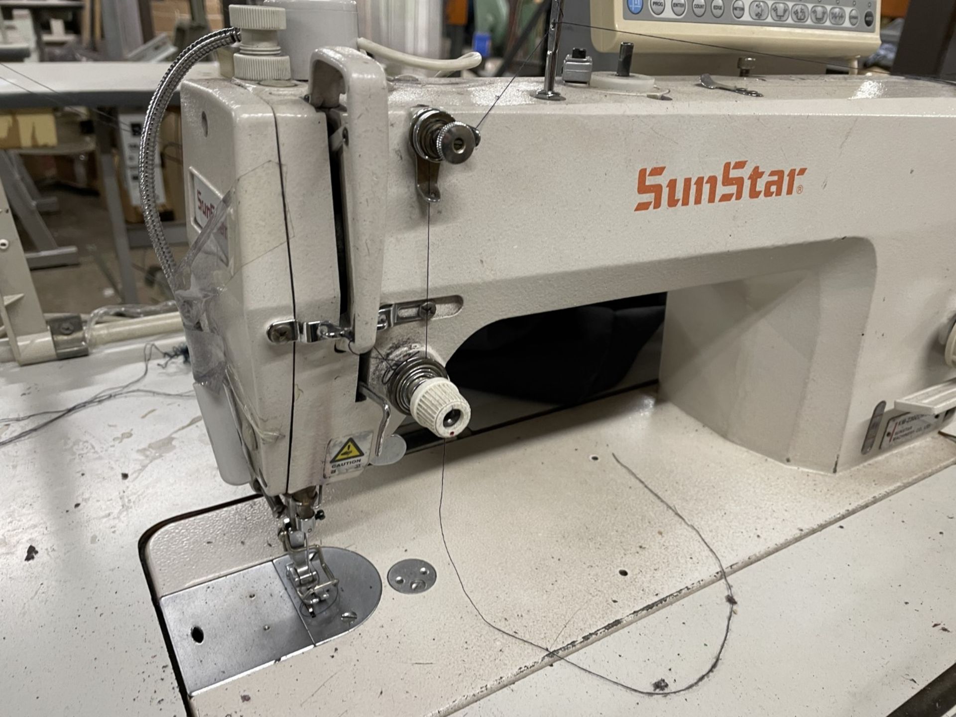 1 x Sunstar KM2300 UMG Single Needle Double Lockstitch Industrial Sewing Machine With Table - Image 7 of 24