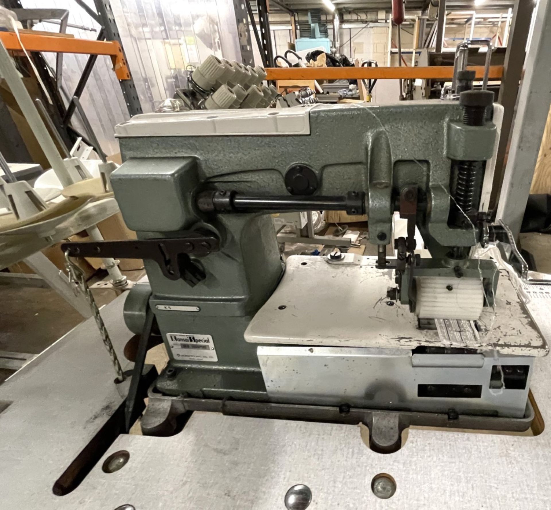 1 x Kansai Special DFB 1404 PMD 4 Needle Elasticer Waisteband Industrial Sewing Machine With Table - Image 12 of 17