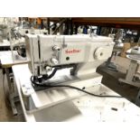 1 x Sunstar SPSD-BH3000KV Button Hole & Eyelet Industrial Sewing Machine With Table