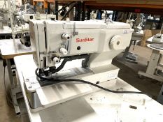 1 x Sunstar SPSD-BH3000KV Button Hole & Eyelet Industrial Sewing Machine With Table