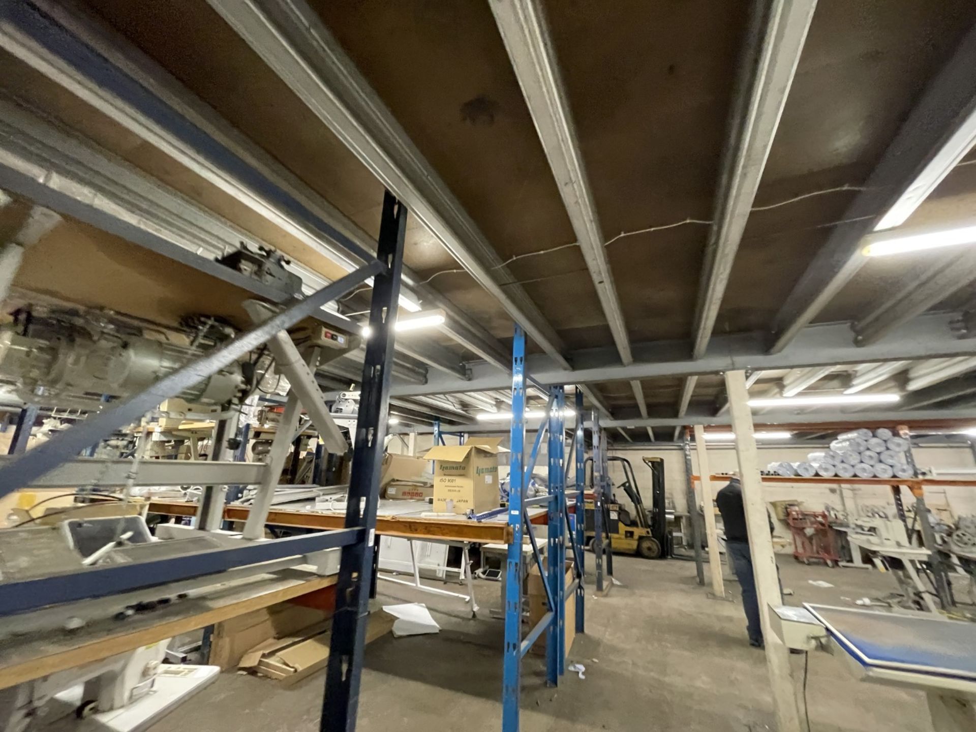 1 x Warehouse Mezzanine Floor With Floor Boards, Lights and Wooden Staircase - Approx Size: 16 x 16m - Image 19 of 30