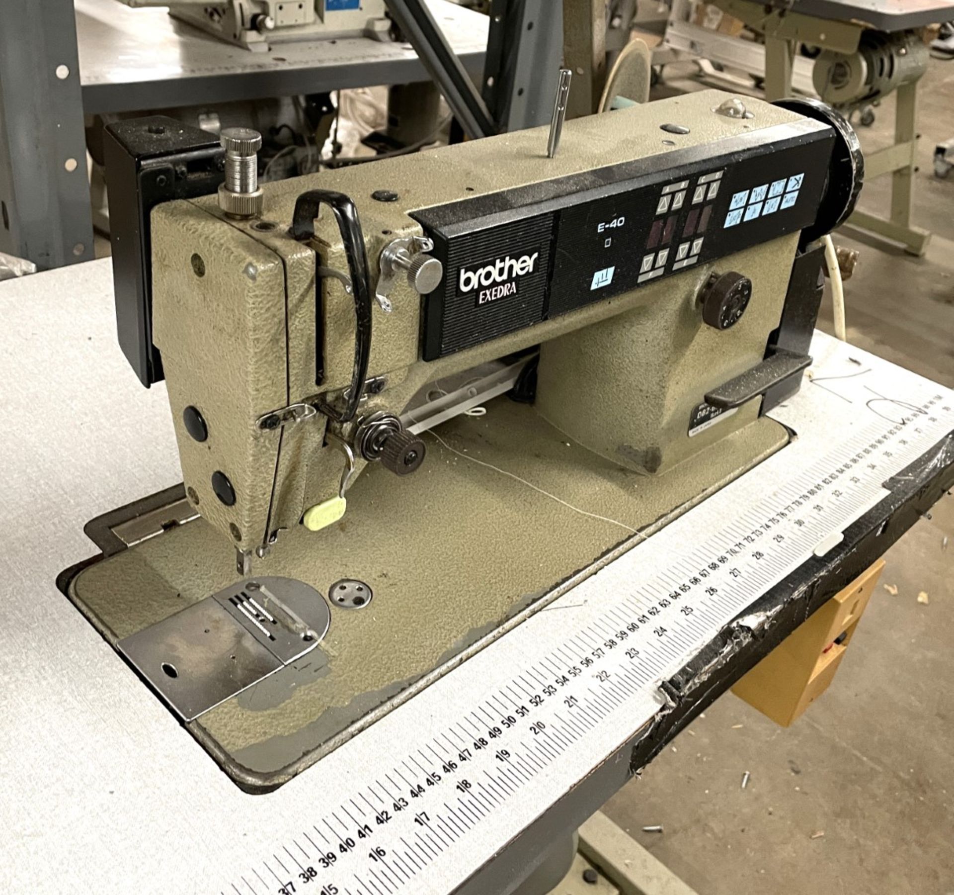 1 x Brother Excedra DB2 B737 Single Needle Lockstitch Industrial Sewing Machine With Table - Image 11 of 19