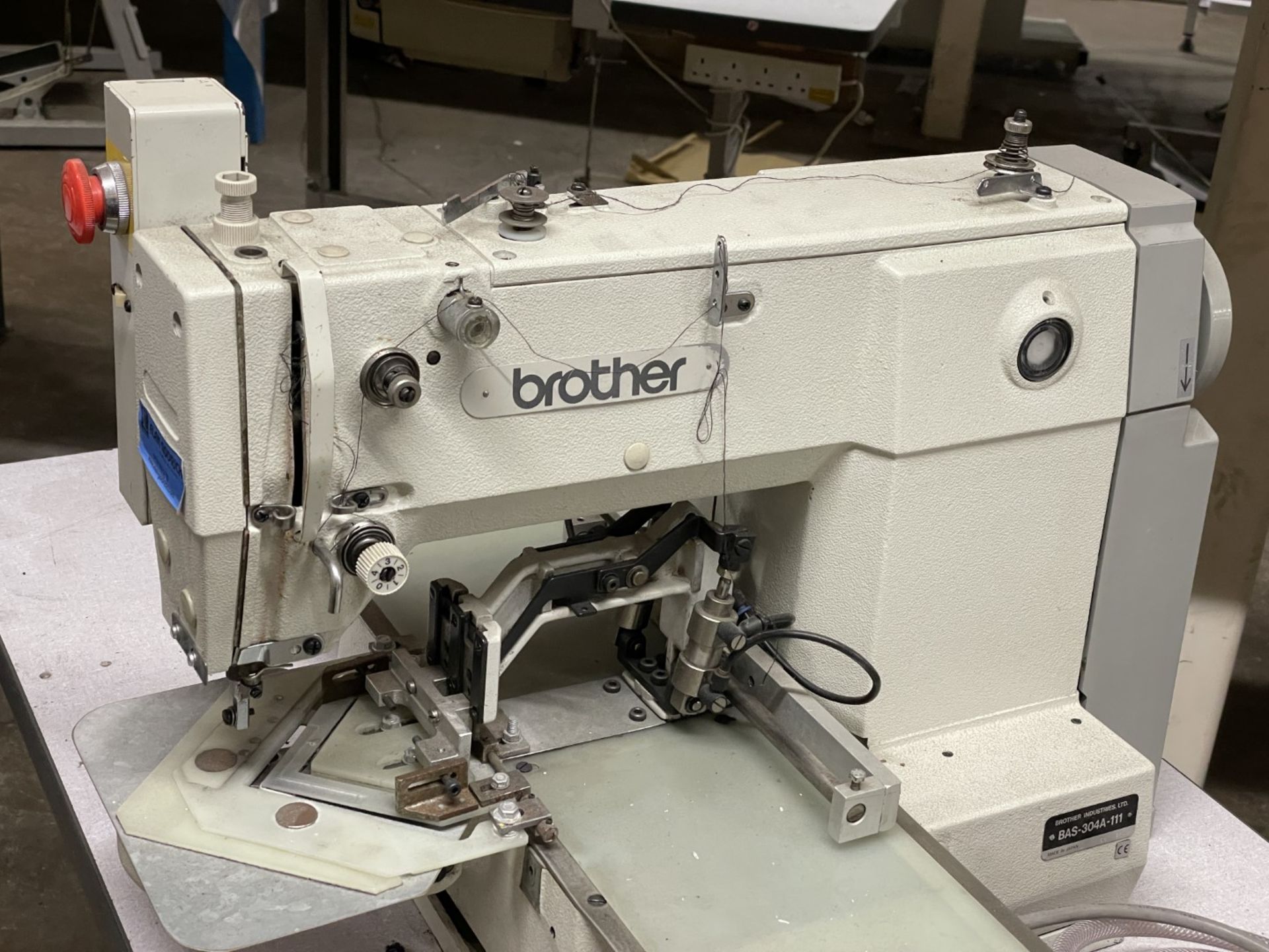 1 x Brother BAS 304A Programmable Electronic Pattern Sewer Industrial Sewing Machine With Table - Image 7 of 27