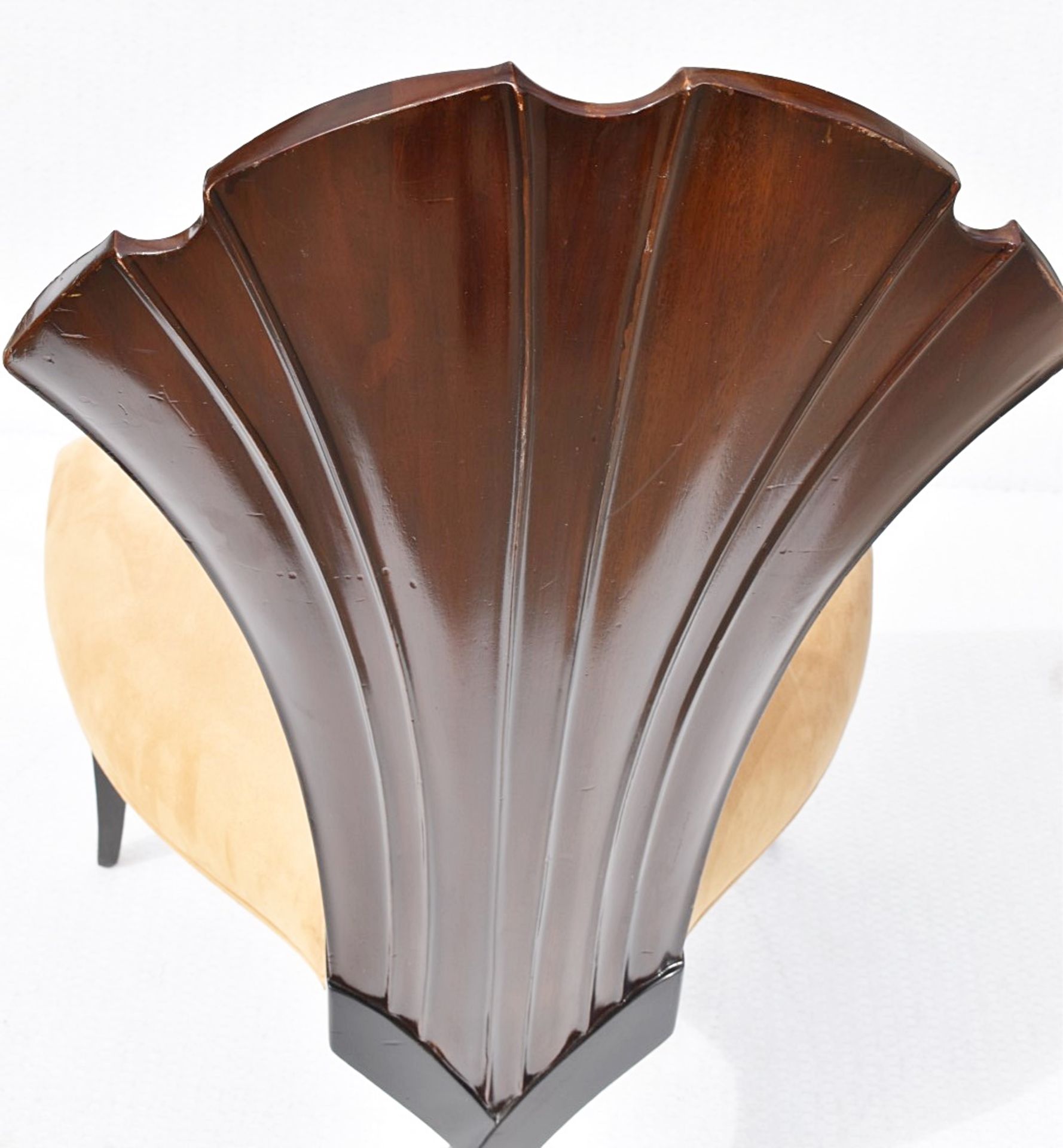 4 x CHRISTOPHER GUY 'La Croisette' Luxury Hand-carved Solid Mahogany Designer Dining Chairs - - Image 4 of 13