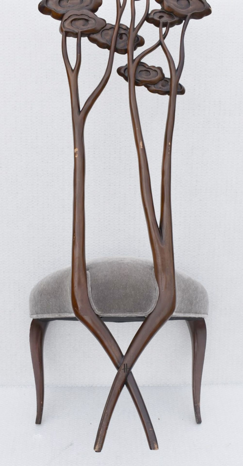 1 x CHRISTOPHER GUY 'Le Jardin' Luxury Hand-carved Solid Mahogany Designer Dining Chair - Recently - Image 10 of 14