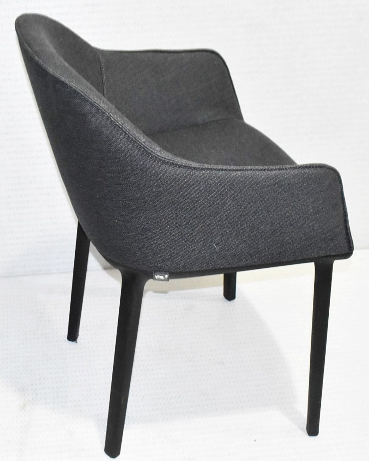 1 x VITRA 'Softshell' Fabric Upholstered Designer Plastic Armchair, in Anthracite Grey - RRP £885.00 - Image 3 of 9