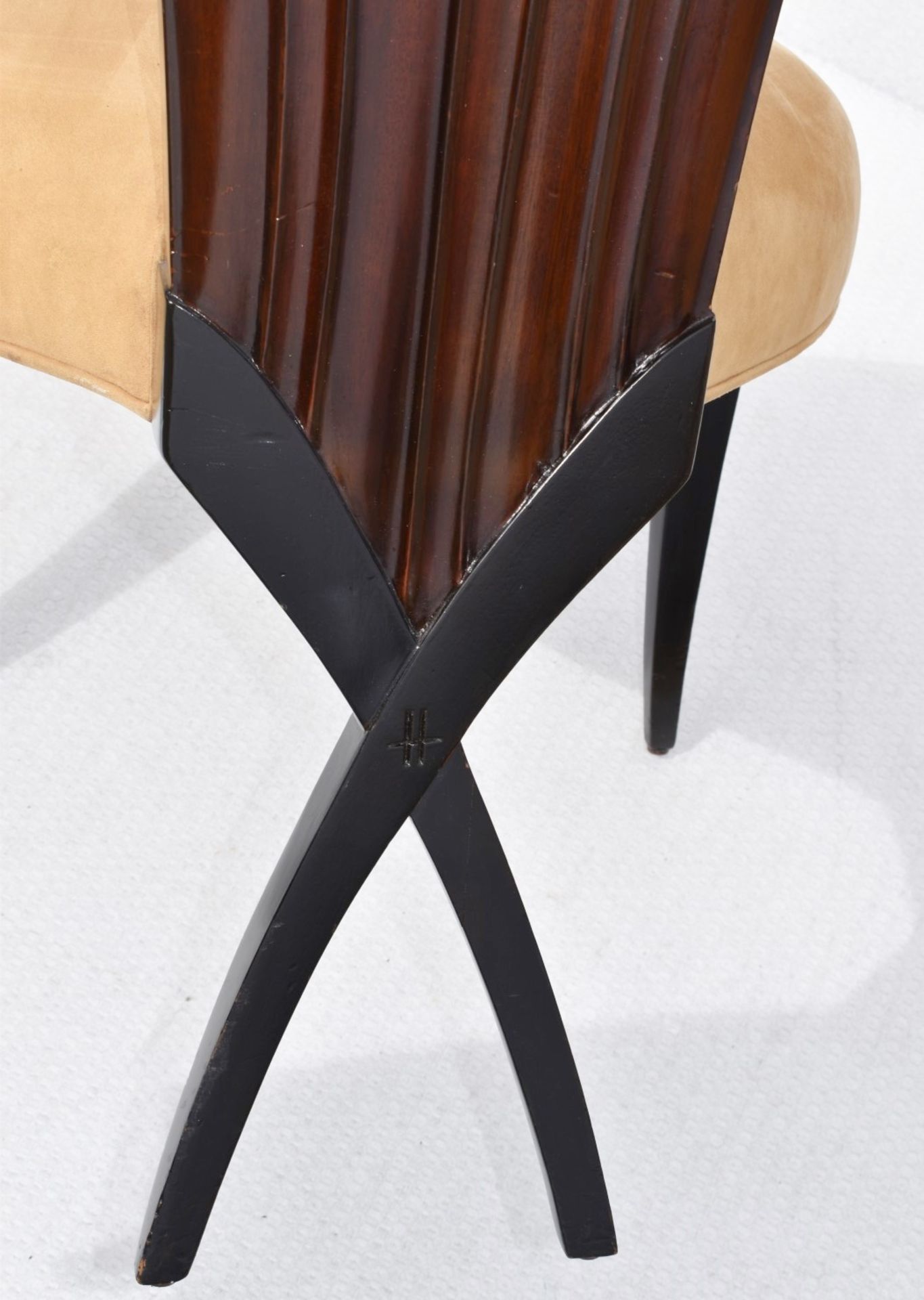 4 x CHRISTOPHER GUY 'La Croisette' Luxury Hand-carved Solid Mahogany Designer Dining Chairs - - Image 6 of 11