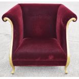 1 x CHRISTOPHER GUY Bespoke Opulent Velvet Upholstered Oversized Armchair - Original Price £4,000