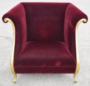 1 x CHRISTOPHER GUY Bespoke Opulent Velvet Upholstered Oversized Armchair - Original Price £4,000