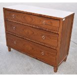 1 x CHANNELS Handcrafted Wooden 3-Door Chest - Recently Procured From A Luxury 5-Star Hotel - Ref: