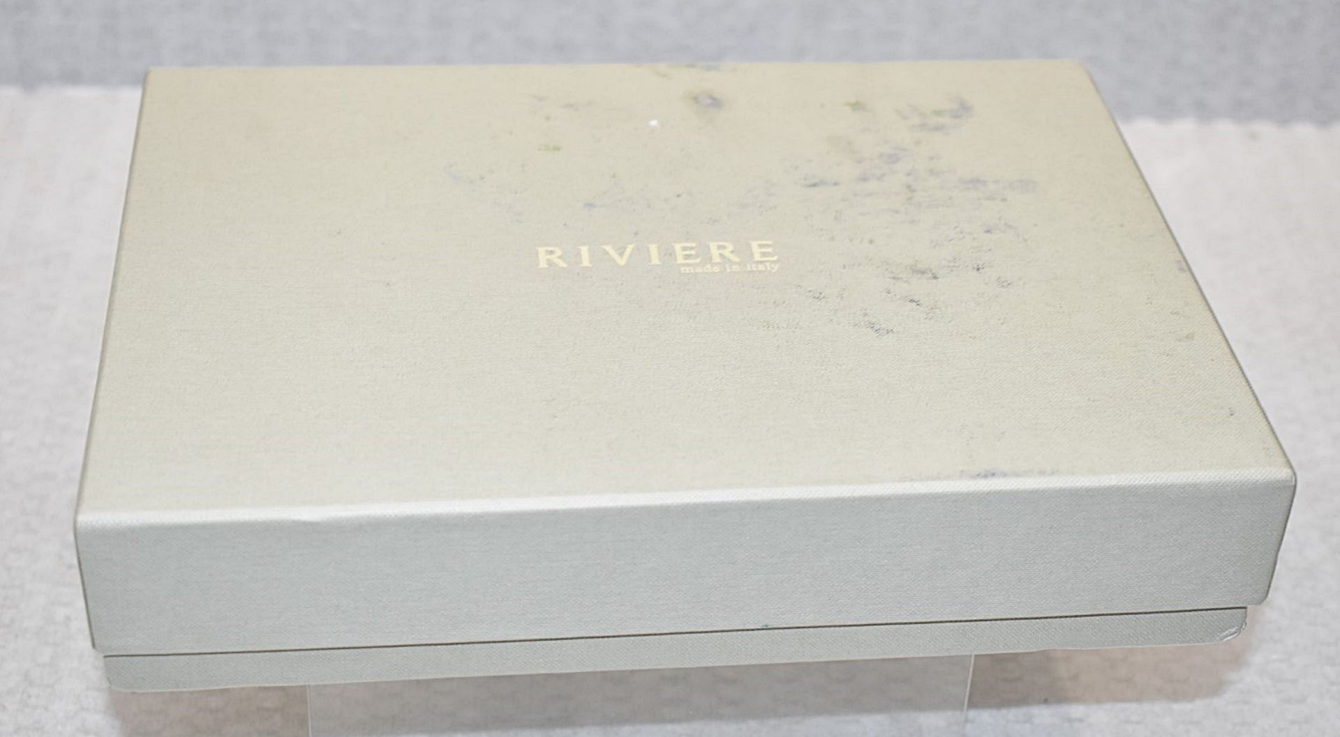 1 x RIVIERE Luxury Italian Leather Artisan Woven Tray (18cm x 24cm) - Original Price £349.00 - Image 2 of 10