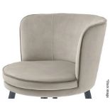 1 x EICHHOLTZ 'Grenada' Luxury Velvet Upholstered Swivel Chair (Top only) - Unused Boxed Stock -