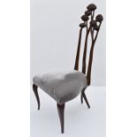 1 x CHRISTOPHER GUY 'Le Jardin' Luxury Hand-carved Solid Mahogany Designer Dining Chair - Recently