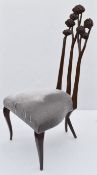 1 x CHRISTOPHER GUY 'Le Jardin' Luxury Hand-carved Solid Mahogany Designer Dining Chair - Recently