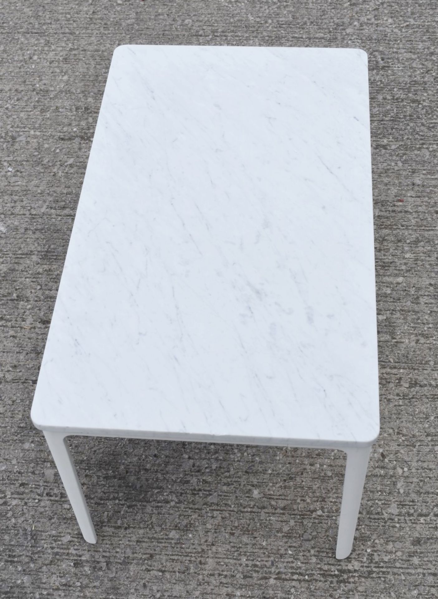 1 x VITRA / JASPER MORRISON 'Plate' Designer Italian Carrara Marble Topped Coffee Table - RRP £1,359 - Image 3 of 11