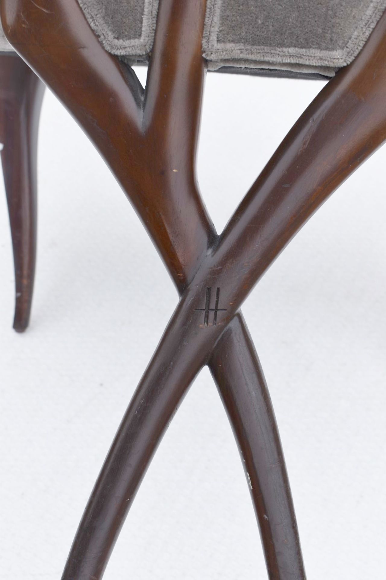1 x CHRISTOPHER GUY 'Le Jardin' Luxury Hand-carved Solid Mahogany Designer Dining Chair - Recently - Image 9 of 11