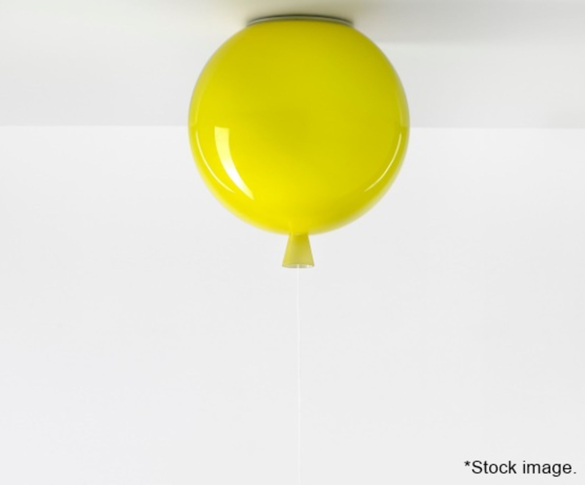 1 x BROKIS / BORIS KLIMEK "Memory" Balloon-shaped Designer Glass Light Fitting, Yellow - RRP £390.00 - Image 9 of 10