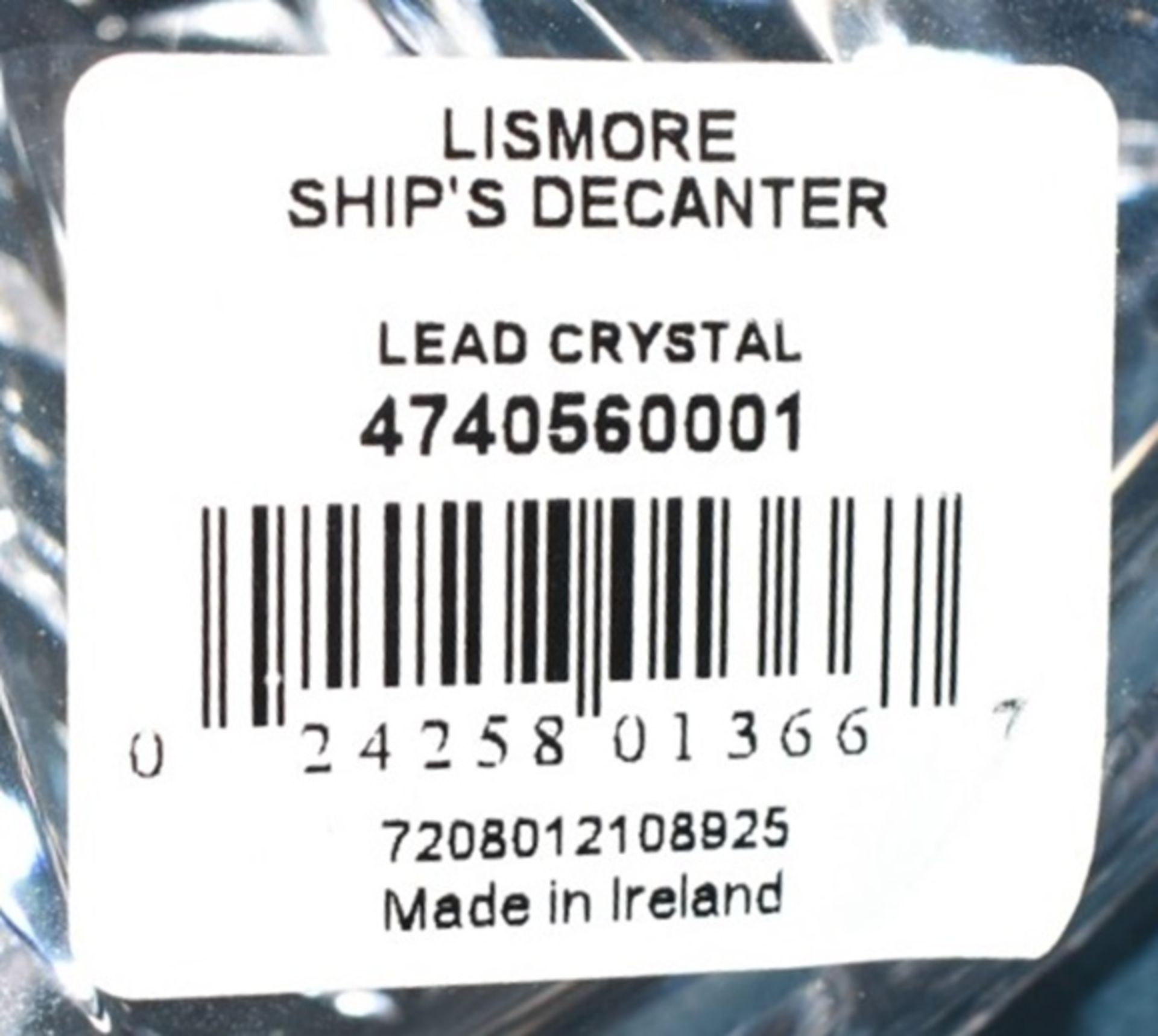 1 x WATERFORD 'Lismore' Lead Crystal Ships Decanter (850ml) - Original Price £450.00 - Boxed - Bild 4 aus 9