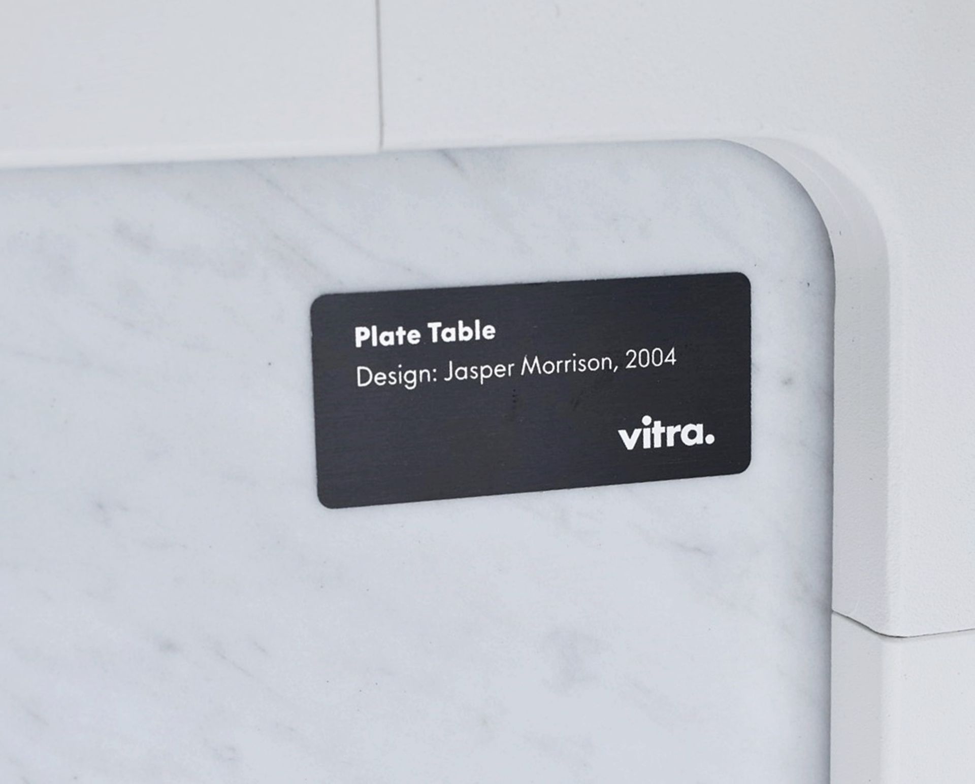 1 x VITRA / JASPER MORRISON 'Plate' Designer Italian Carrara Marble Topped Coffee Table - RRP £1,359 - Image 6 of 11