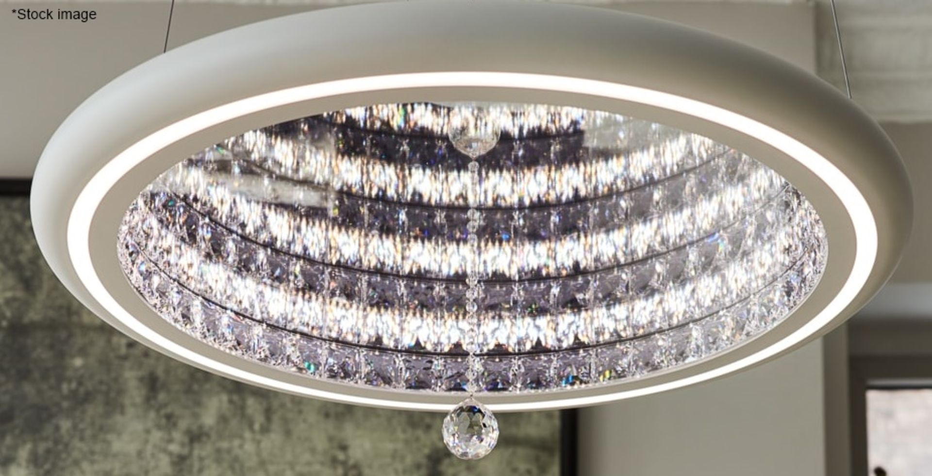1 x SWAROVSKI-SCHONBEK 'Infinite Aura' Luxury Pendant Light Chandelier - Original Price £3,000
