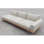 1 x POLTRONA FRAU Let It Be Designer Leather Modular 3-Seater Sofa with Storage End - RRP £14,000