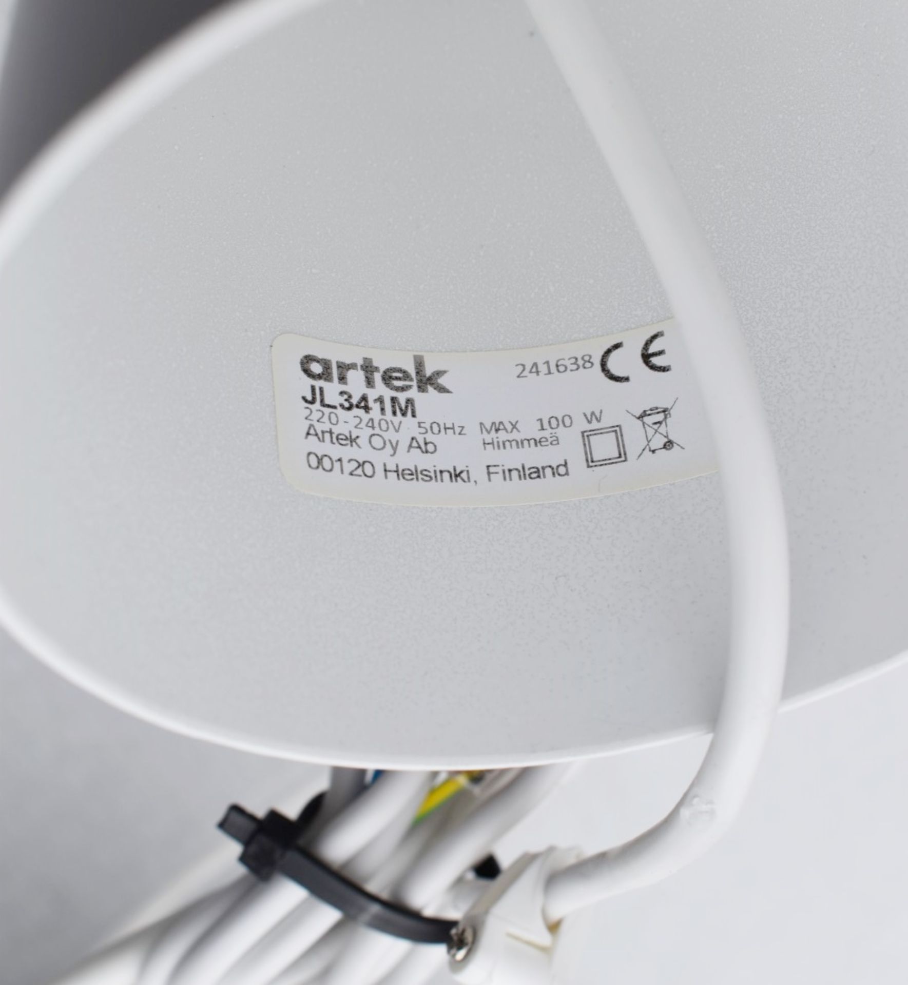 1 x ARTEK 'JL341' Designer Handcrafted Suspension Pendant Lamp In White - Original Price £800.00 - Image 7 of 9