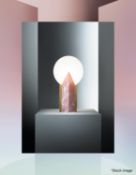 1 x SLAMP 'Moon' Designer Table Lamp In Pale Pink - Original Price £153.00 - Made in Italy