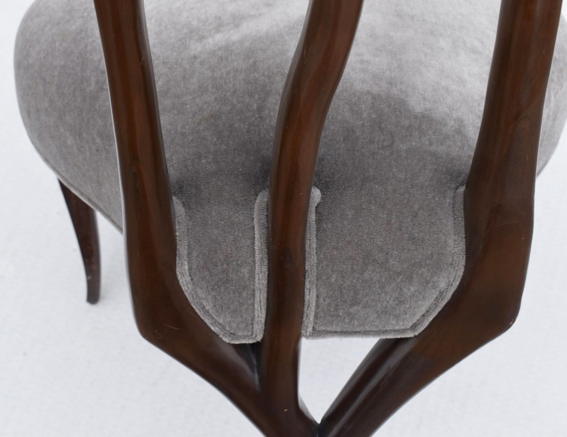 1 x CHRISTOPHER GUY 'Le Jardin' Luxury Hand-carved Solid Mahogany Designer Dining Chair - Recently - Image 10 of 11