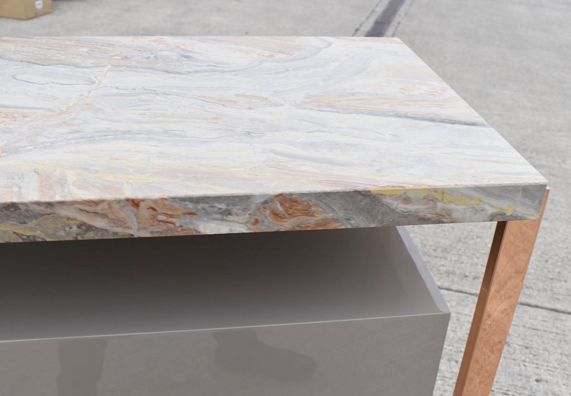 1 x FRATO 'LEXTON' Luxury Custom Ordered Marble Topped Chest of Drawers With Rose Gold Detail - Bild 10 aus 18