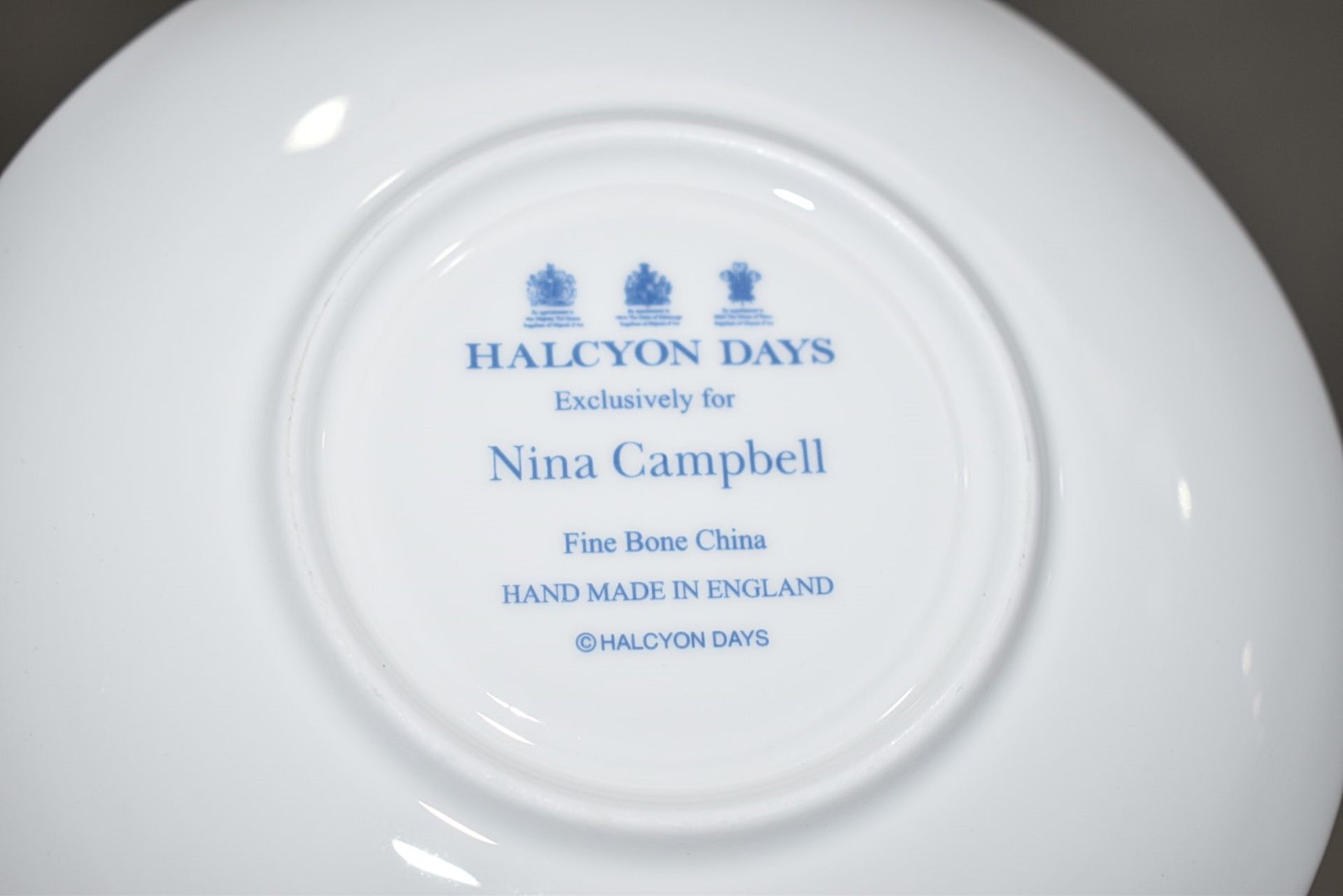 1 x HALCYON DAYS X NINA-CAMPBELL 'Marguerite' Fine Bone China Tea Set - Original Price £515.00 - Image 9 of 10