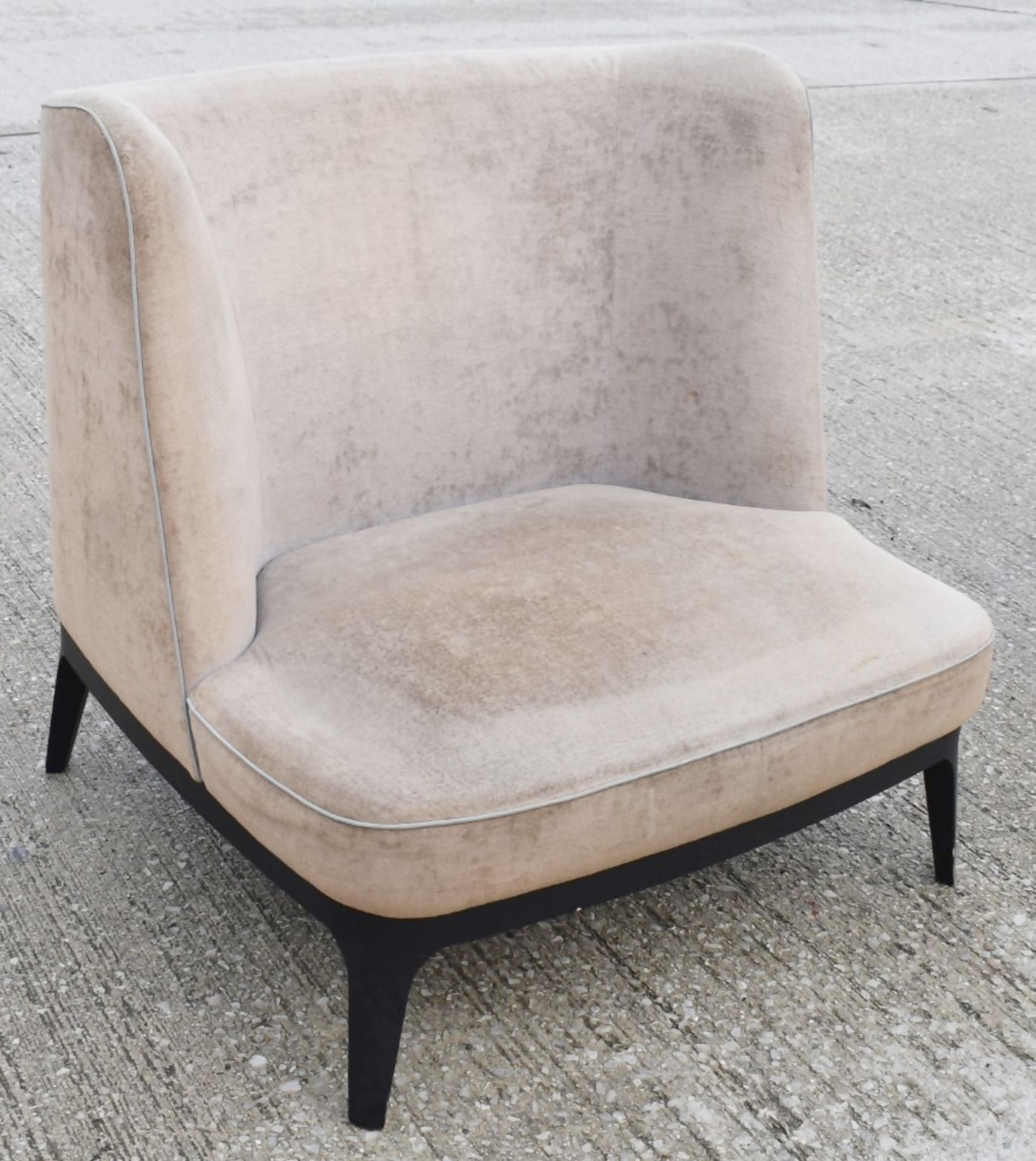 1 x FLEXFORM Dragonfly Poltrona Italian Designer Armchair, in a Mocha Velvet - Original RRP £2,700