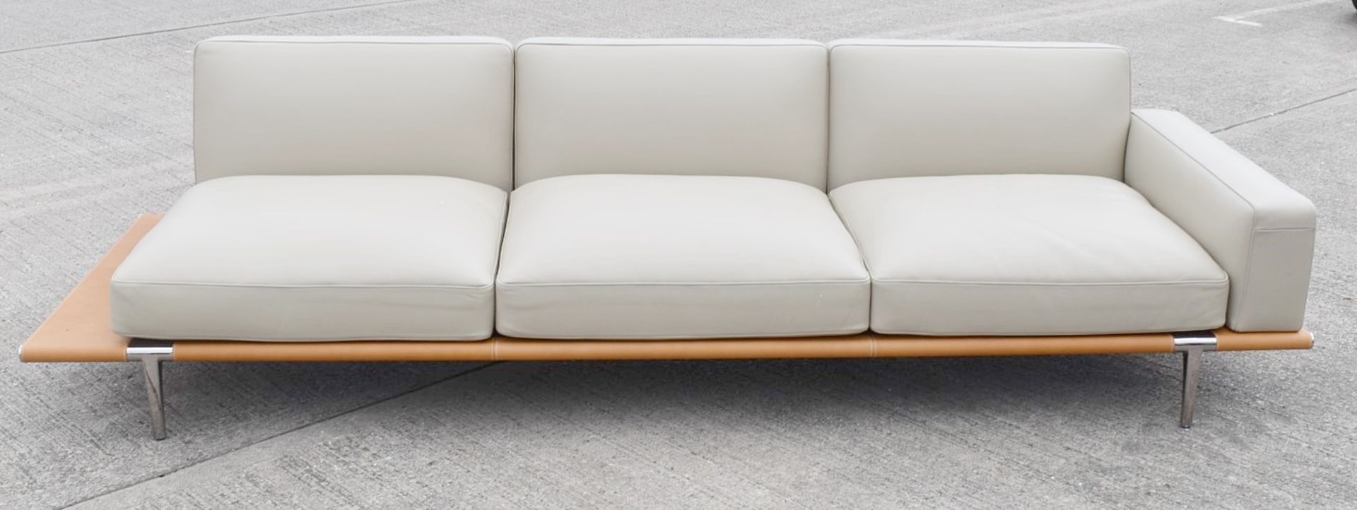 1 x POLTRONA FRAU Let It Be Designer Leather Modular 3-Seater Sofa with Storage End - RRP £14,000 - Image 3 of 21