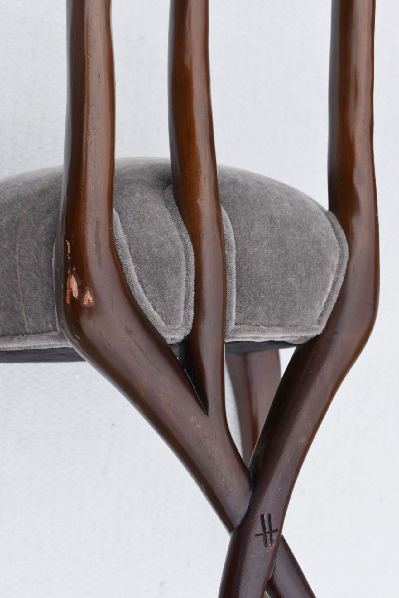 1 x CHRISTOPHER GUY 'Le Jardin' Luxury Hand-carved Solid Mahogany Designer Dining Chair - Recently - Image 9 of 10
