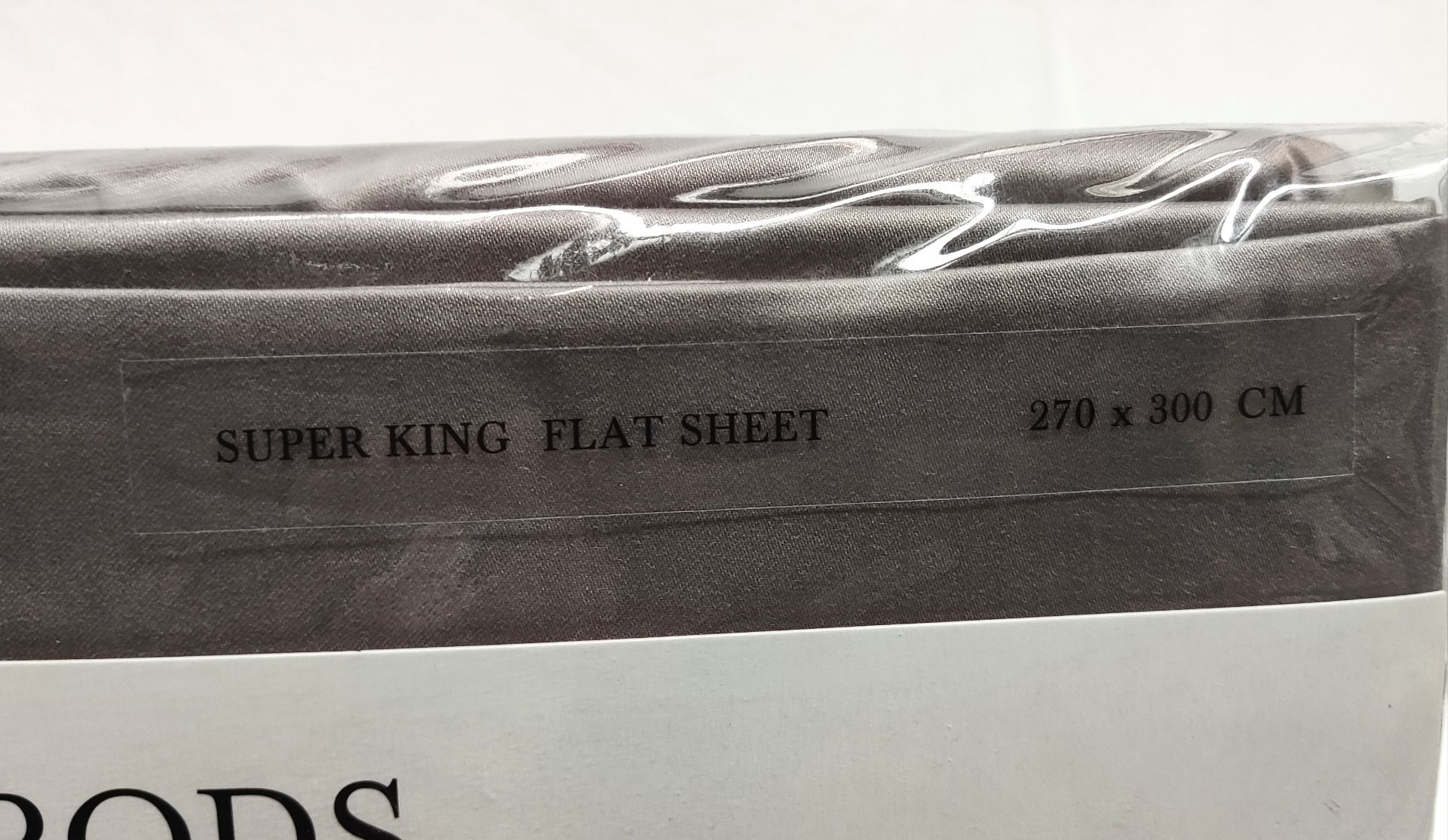 1 x HARRODS OF LONDON Brompton Super King Flat Sheet (270cm X 300cm) - Grey - Original RRP £309 - - Image 11 of 13