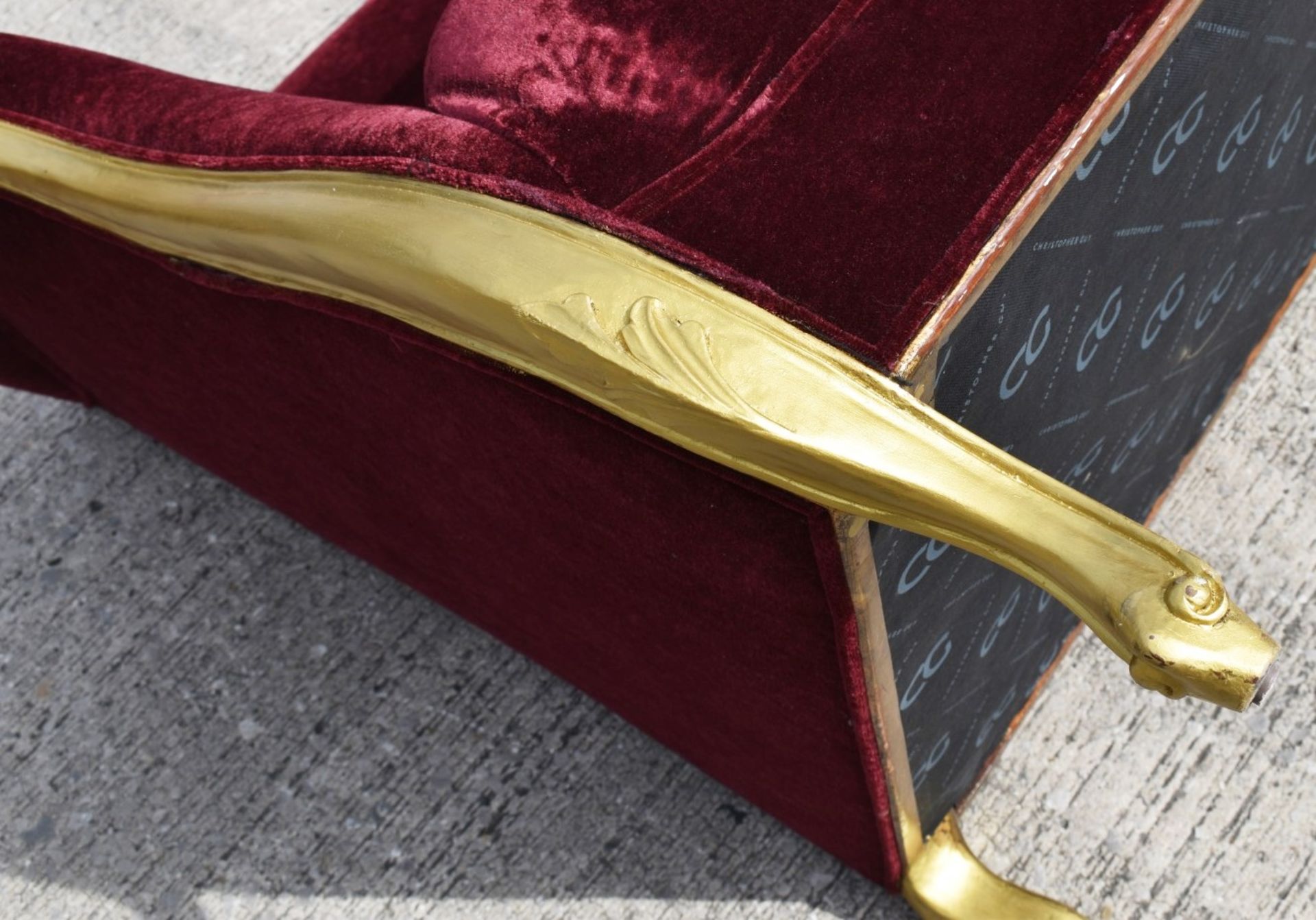 1 x CHRISTOPHER GUY Bespoke Opulent Velvet Upholstered Oversized Armchair - Original Price £4,000 - Image 7 of 10